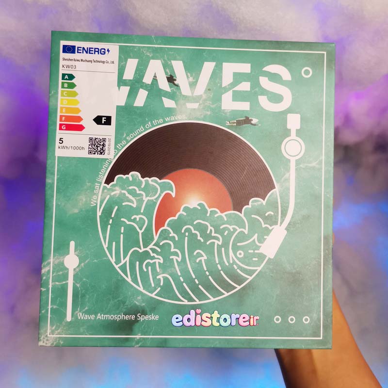 اسپیکر بلوتوثی طرح گرامافونی مدل waves