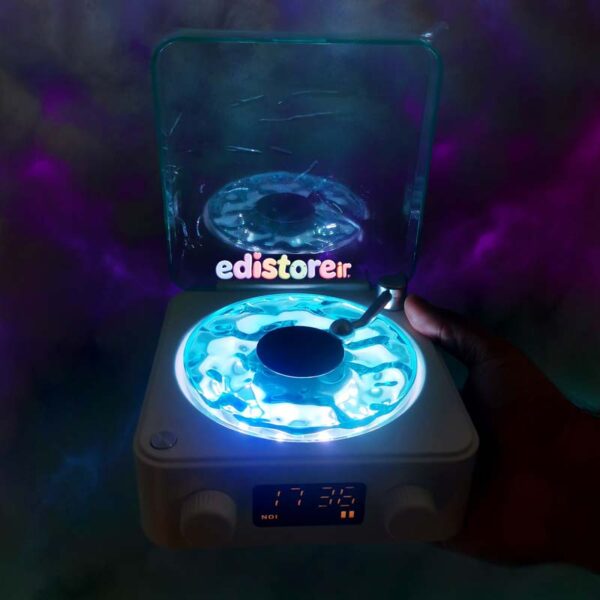 اسپیکر بلوتوثی طرح گرامافونی مدل waves