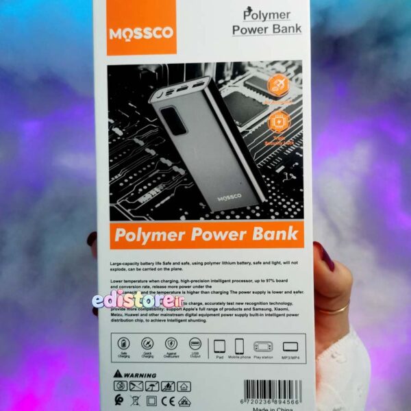 پاوربانک مسکو مدلK100 ظرفیت 10 هزار میلی آمپر