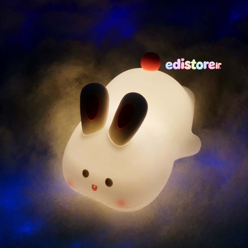 چراغ خواب سیلیکونی طرح خرگوش