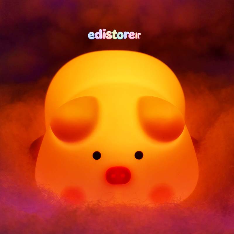 چراغ خواب سیلیکونی طرح خوک