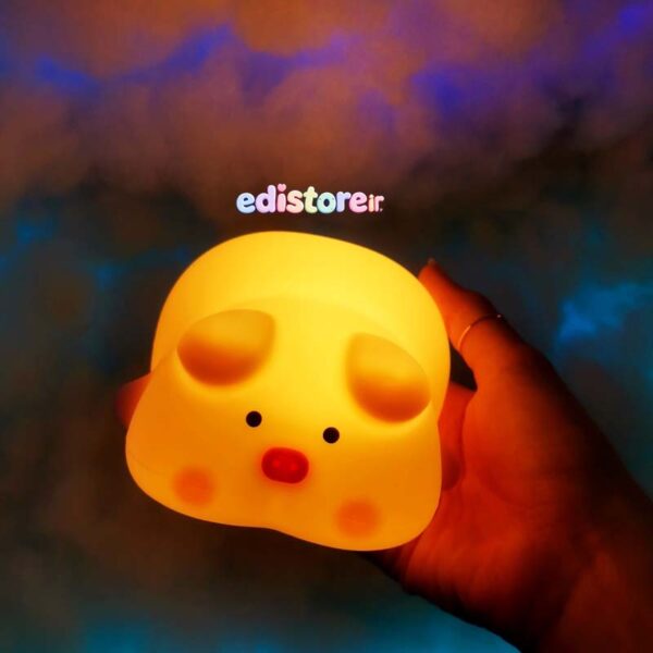 چراغ خواب سیلیکونی طرح خوک