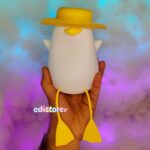 چراغ خواب سیلیکونی طرح اردک کلاهدار