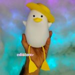 چراغ خواب سیلیکونی طرح اردک کلاهدار