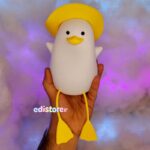 چراغ خواب سیلیکونی طرح اردک کلاهدار