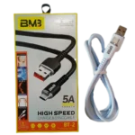 کابل تایپ c مدل bt2 برند bm3